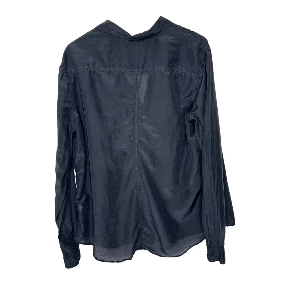 CP Shades Cotton/Silk Button Front Top - Picture 2 of 10